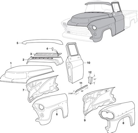 1959 gmc sheet metal|Front Body Steel .